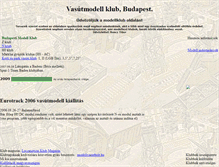 Tablet Screenshot of modellklub.hu